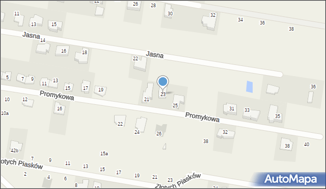 Stanisławów Pierwszy, Promykowa, 23, mapa Stanisławów Pierwszy