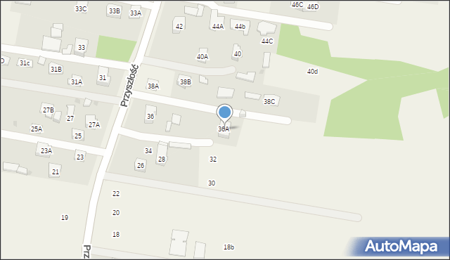 Stanisławów Pierwszy, Przyszłość, 36B, mapa Stanisławów Pierwszy