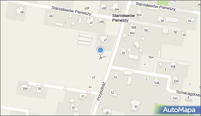 Stanisławów Pierwszy, Przyszłość, 45, mapa Stanisławów Pierwszy