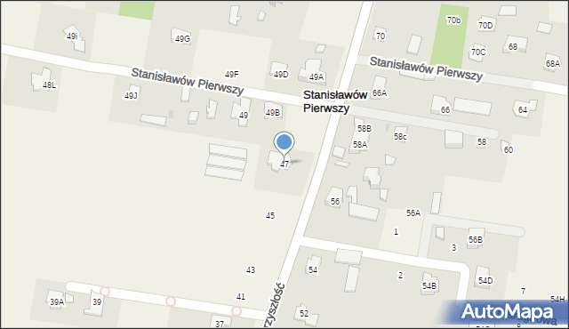 Stanisławów Pierwszy, Przyszłość, 47, mapa Stanisławów Pierwszy