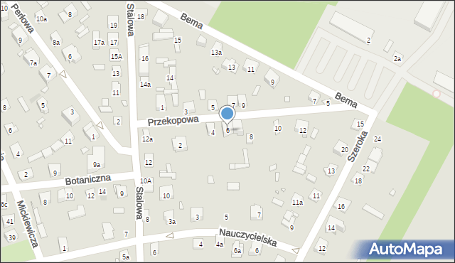 Starachowice, Przekopowa, 6, mapa Starachowic