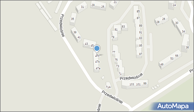 Stargard, Przedwiośnie, 47c, mapa Stargard