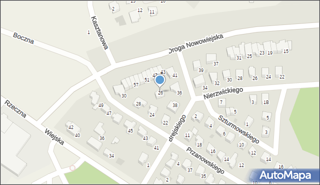 Starogard Gdański, Przanowskiego Edwarda, 26, mapa Starogard Gdański