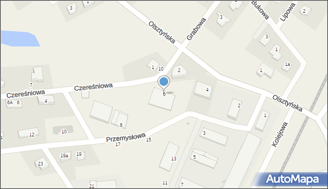 Stawiguda, Przemysłowa, 6, mapa Stawiguda