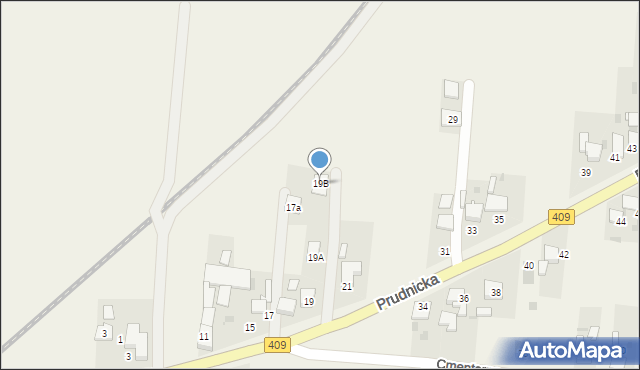 Steblów, Prudnicka, 19B, mapa Steblów
