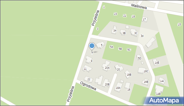 Stefanowo, Przyleśna, 7, mapa Stefanowo
