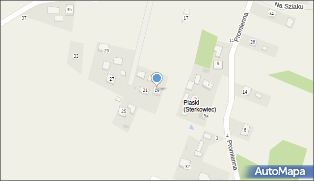 Sterkowiec, Promienna, 19, mapa Sterkowiec