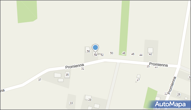 Sterkowiec, Promienna, 54, mapa Sterkowiec