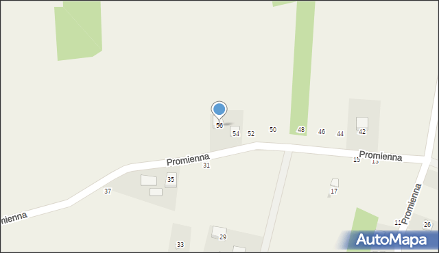 Sterkowiec, Promienna, 56, mapa Sterkowiec