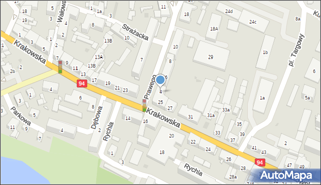 Strzelce Opolskie, Prawego Marka, 4, mapa Strzelce Opolskie
