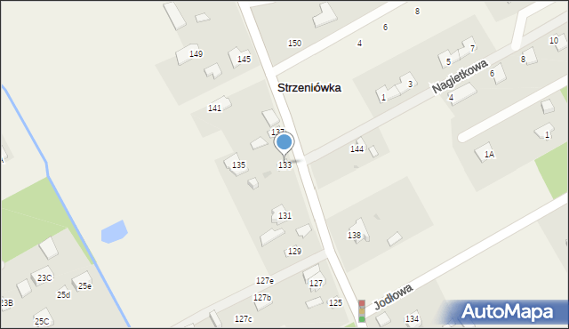 Strzeniówka, Pruszkowska, 133, mapa Strzeniówka