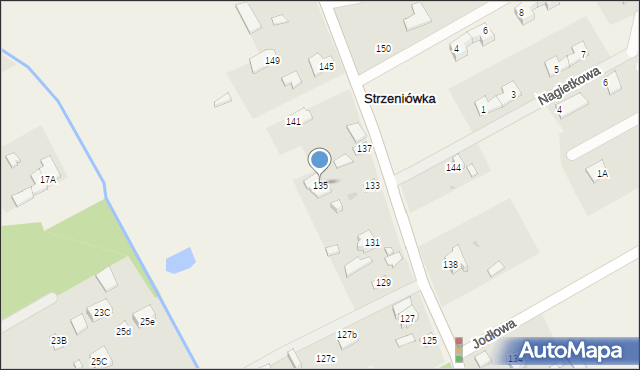 Strzeniówka, Pruszkowska, 135, mapa Strzeniówka