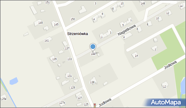 Strzeniówka, Pruszkowska, 144, mapa Strzeniówka