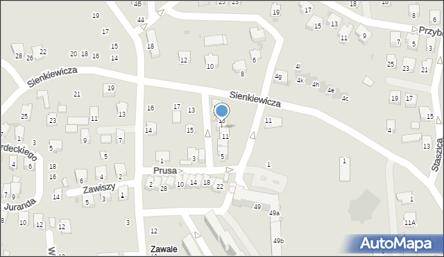 Strzyżów, Prusa Bolesława, 11A, mapa Strzyżów