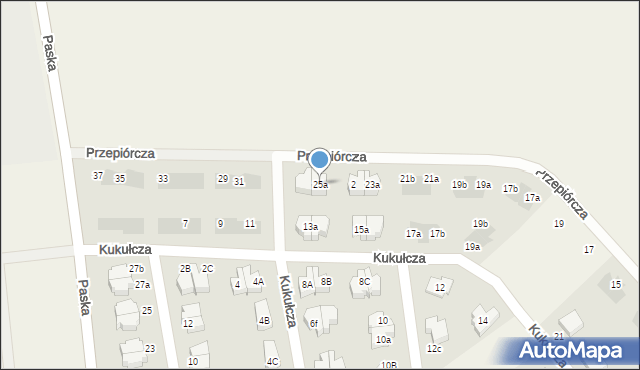 Suchy Dwór, Przepiórcza, 25a, mapa Suchy Dwór