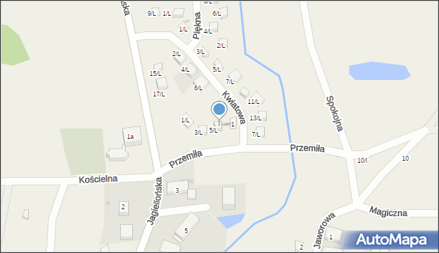 Sulistrowice, Przemiła, 5l, mapa Sulistrowice