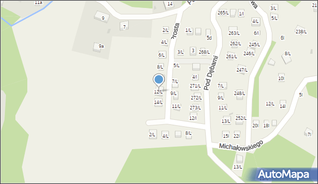 Sulistrowiczki, Prosta, 12/L, mapa Sulistrowiczki