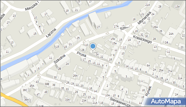 Świebodzice, Prusa Bolesława, 26, mapa Świebodzice