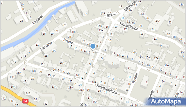 Świebodzice, Prusa Bolesława, 7, mapa Świebodzice