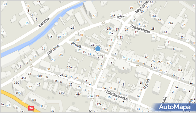 Świebodzice, Prusa Bolesława, 9, mapa Świebodzice