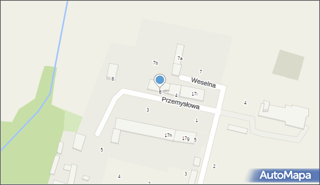 Świercze, Przemysłowa, 6, mapa Świercze