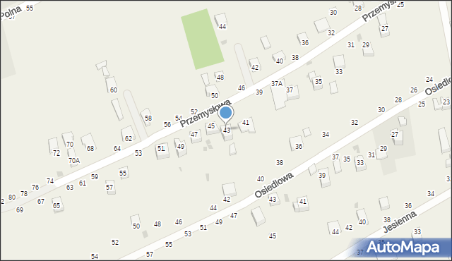 Świnna, Przemysłowa, 43, mapa Świnna
