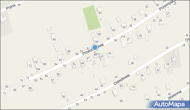 Świnna, Przemysłowa, 45, mapa Świnna