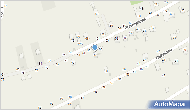 Świnna, Przemysłowa, 57, mapa Świnna