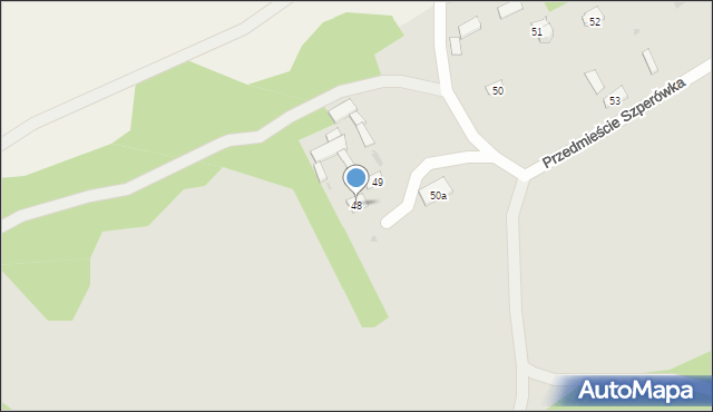 Szczebrzeszyn, Przedmieście Szperówka, 48, mapa Szczebrzeszyn