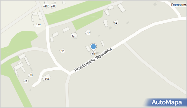 Szczebrzeszyn, Przedmieście Szperówka, 53, mapa Szczebrzeszyn