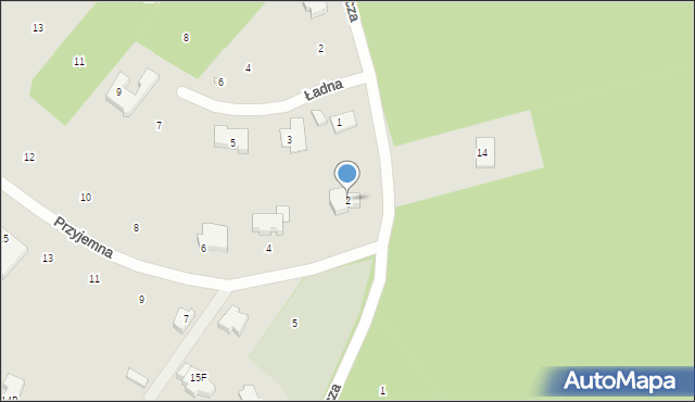 Szczecin, Przyjemna, 2, mapa Szczecina