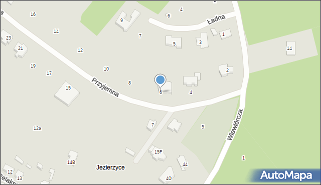 Szczecin, Przyjemna, 6, mapa Szczecina