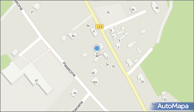 Szczecin, Przyszłości, 4a, mapa Szczecina