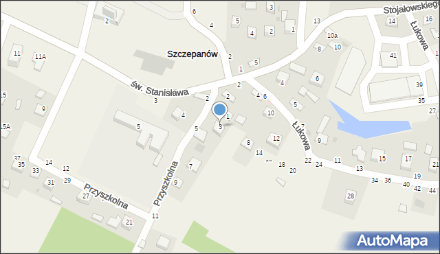 Szczepanów, Przyszkolna, 3, mapa Szczepanów