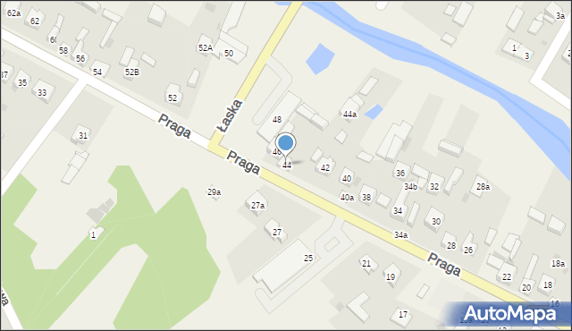 Szczerców, Praga, 44, mapa Szczerców