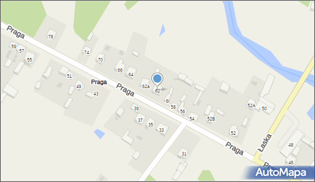 Szczerców, Praga, 62, mapa Szczerców