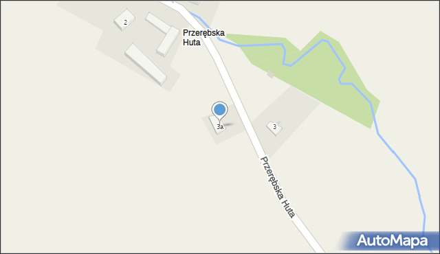 Szczodrowo, Przerębska Huta, 3a, mapa Szczodrowo