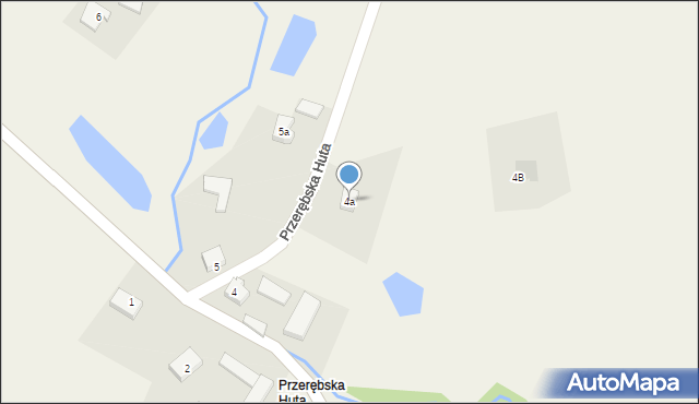 Szczodrowo, Przerębska Huta, 4a, mapa Szczodrowo