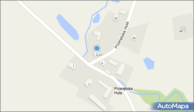 Szczodrowo, Przerębska Huta, 5, mapa Szczodrowo