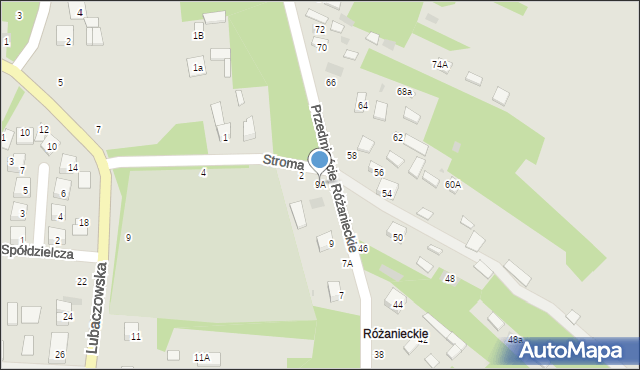 Tarnogród, Przedmieście Różanieckie, 9A, mapa Tarnogród
