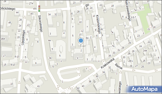 Tarnów, Przecznica Strusińska, 4, mapa Tarnów