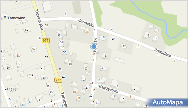 Tarnowiec, Przyczki, 8, mapa Tarnowiec