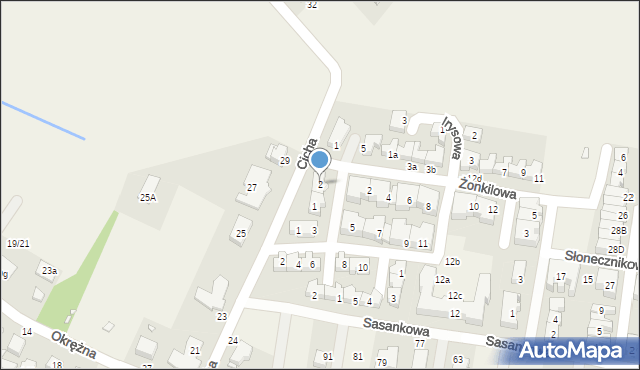 Tarnowo Podgórne, Przebiśniegowa, 2, mapa Tarnowo Podgórne