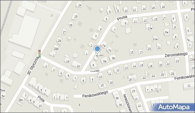 Tczew, Prusa Bolesława, 7c, mapa Tczew