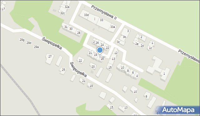 Tczew, Przemysława II, 17, mapa Tczew