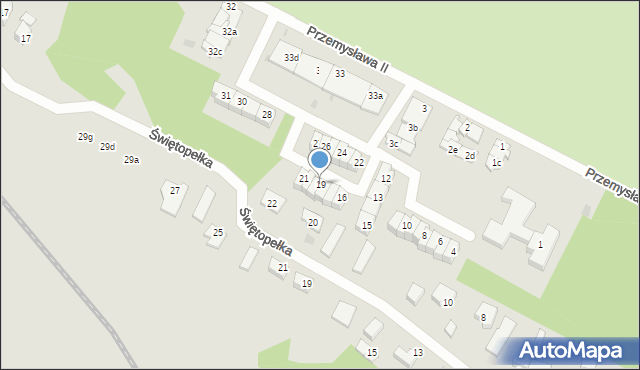 Tczew, Przemysława II, 19, mapa Tczew