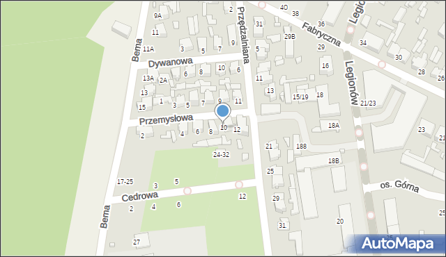 Tomaszów Mazowiecki, Przemysłowa, 10, mapa Tomaszów Mazowiecki