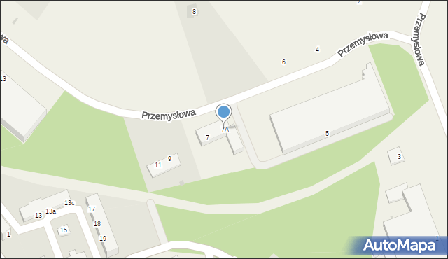 Tomaszowo, Przemysłowa, 7A, mapa Tomaszowo