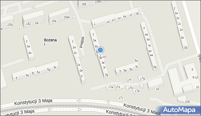Toruń, Prejsa Juliana, 3d, mapa Torunia