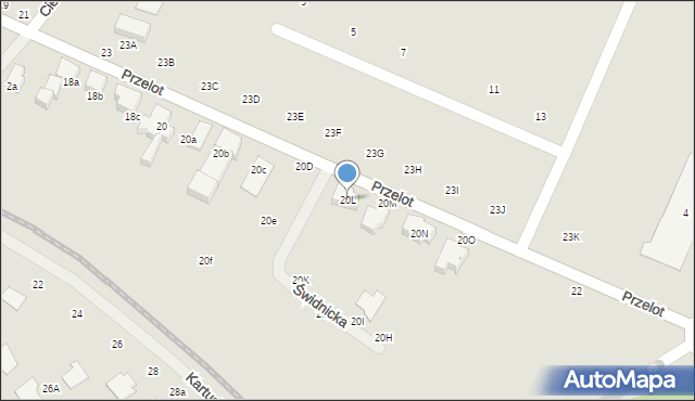 Toruń, Przelot, 20L, mapa Torunia